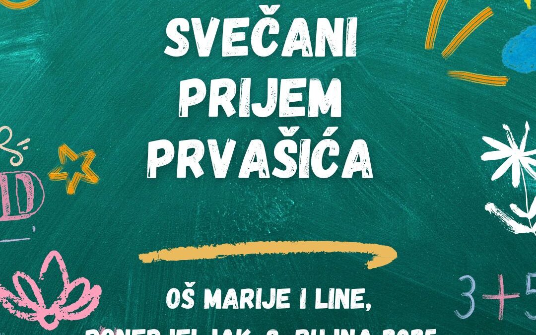 Počela nova nastavna godina – svečani prijem prvašića