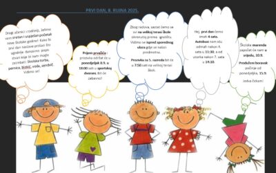 OBAVIJEST – PRVI DAN ŠKOLE