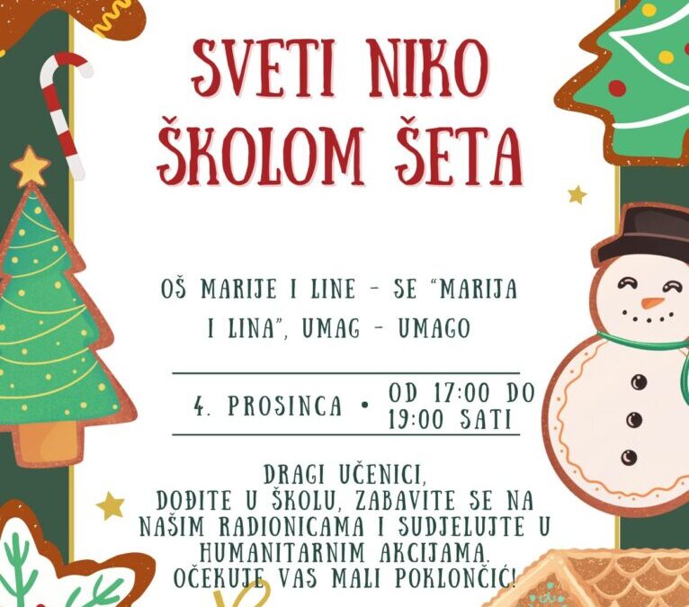 Sveti Niko školom šeta – POZIVNICA