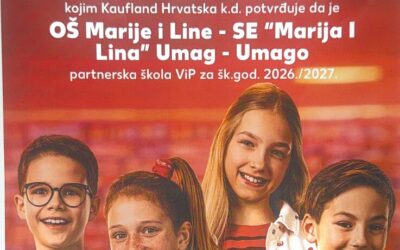 I ove šk. 2026./2027. godine Kaufland Hrvatska nam donira voće