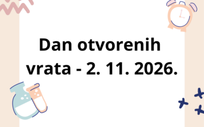 Dan otvorenih vrata – ponedjeljak, 2. 11. 2026.